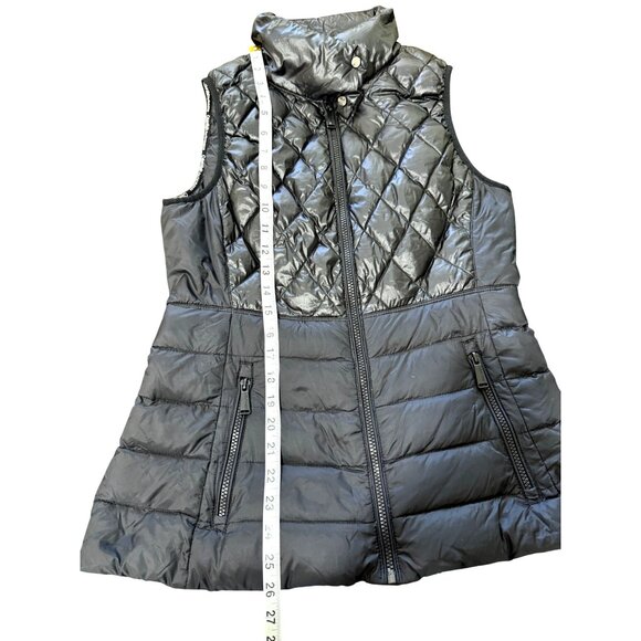 Calvin Klein Performance Down Puffer Vest Black Full Zip Womens Size S - Picture 6 of 7